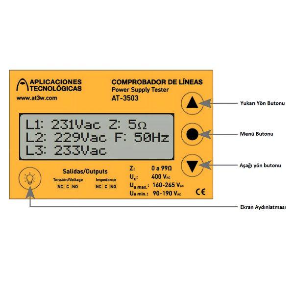 AT-3503 Topraklama ve Gerilim Koruma Cihazı